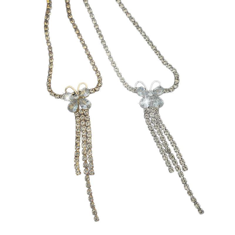 Rhinestone Butterfly Waist Chain Personalized Versatile Zircon Beach Belly Chain Popular Accessories