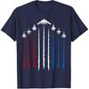USA Fighter Jets 4th of July Men Funny Patriotic T-Shirt
