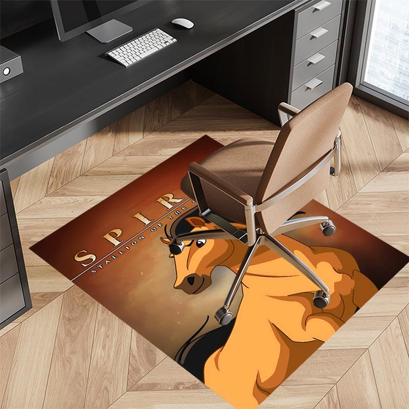 Spirit Stallion of the Cimarron Printed Absorbent Washable Carpet, Non-Slip Bathroom Mats, Kitchen Rugs, Yoga Mat,Living Room Entrance, Camping Picnic