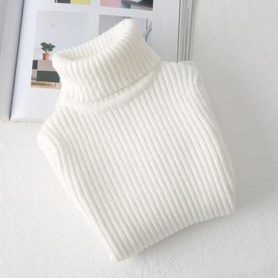 Mädchen Strickpullover mit hohem Kragen - Herbst/Winter Mode für Kinder