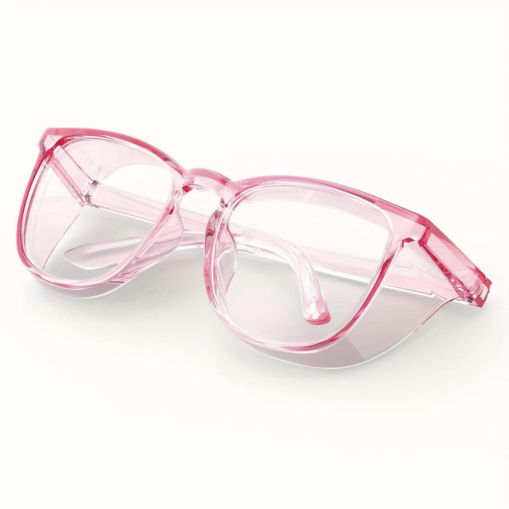 1 Pair Stylish Safety Glasses Clear Anti-Fog Anti-Scratch Anti-blue Protective Glasses For Men And Women Eyewear Accessories