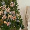 Child Safe Acrylic Christmas Letter Ornament Gingerbreads Homes Decors For Car Homes Decoration Holiday Party Accessory