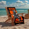 Asciugamano da Spiaggia Ultra-Morbido Personalizzabile con Tema Moto da Fuoristrada, Ideale per Piscina - Campeggio, Immersioni - Essenziale da Viaggio Perfetto, Asciugamano da Spiaggia Vivace.