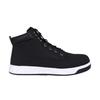 Mens Nebraska Coated Leather Steel Toe Cap Flat Safety Boots