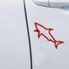 Zinc Alloy Shark Car Sticker 3D Hollow Out Animal Decal for Vehicle Side Creative Badge for Motorcycle Electric Vehicles