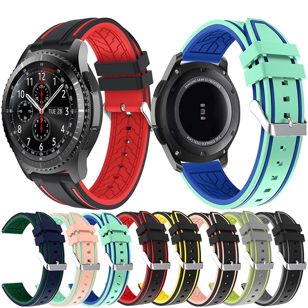 Buy 22mm Silicone Strap For Samsung Galaxy Watch 46mm Gear S3 Smart