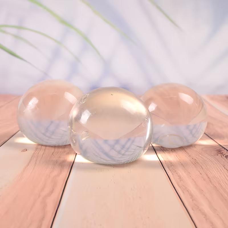 1/2pcs Transparent Maltose Round Ball, Slow Rebound, Pinch Squeeze Toy, Gift