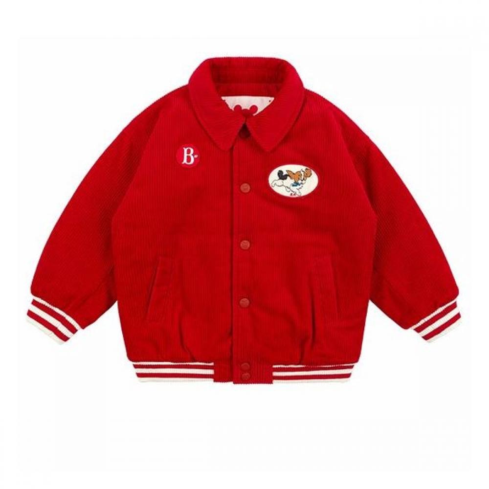Bebe De Pino Puppy Corduroy Varsity Jacket Bp43jp304 scarlet/100