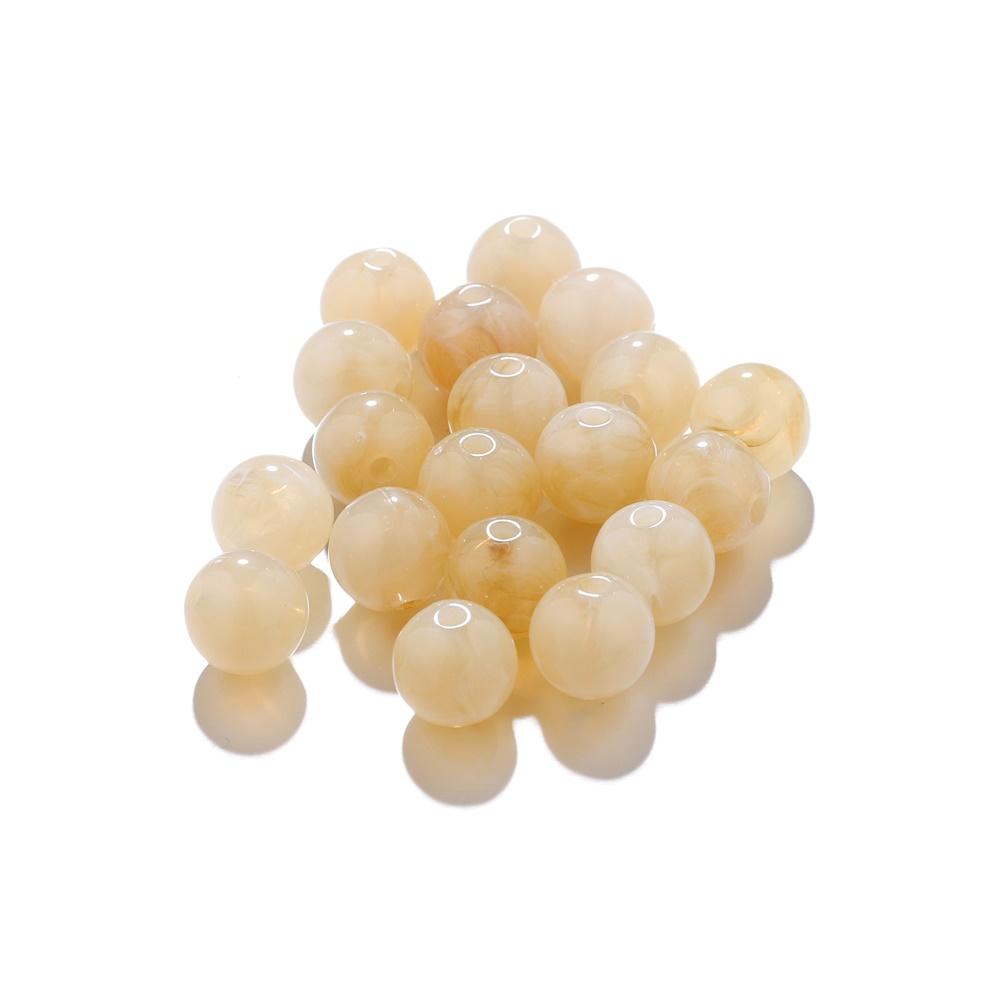 100-200Pcs Colorful Round Imitation Natural Stone Bead Loose Spacer Bead For DIY Necklace Bracelet Jewelry Making Supplies