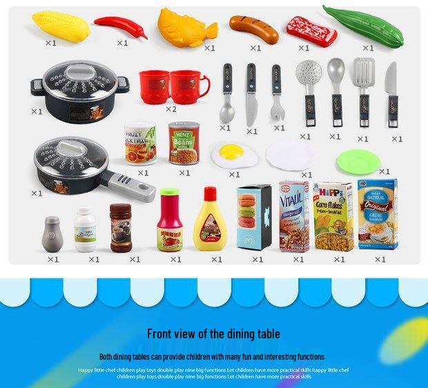 Mateřská škola K1 Domeček pro panenky Kuchyňský a Stolní nádobí Set