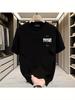 Summer New American High Street Round Neck Short Sleeve Oversized Tshirt