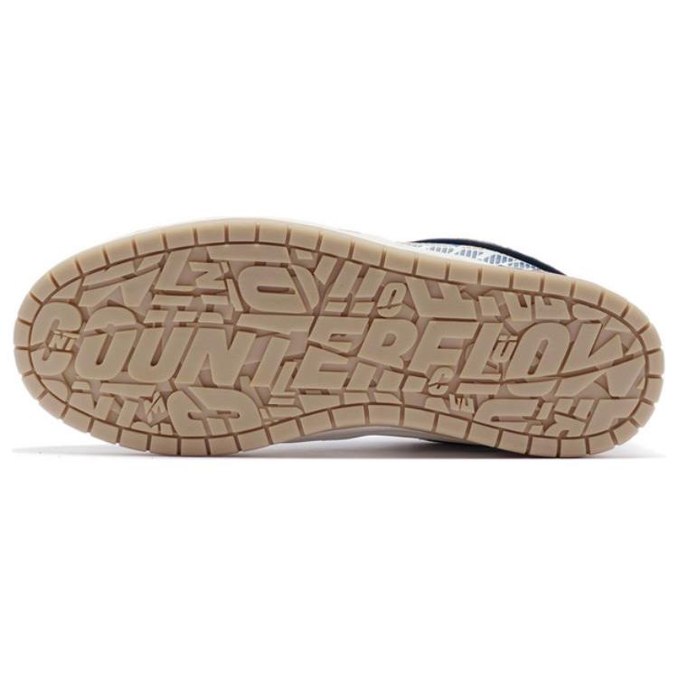 Li Ning CF Su The One Classic Non-Slip Wear-Resistant Low-Top Skate Shoes Men Sneakers White Blue AGCR349-2