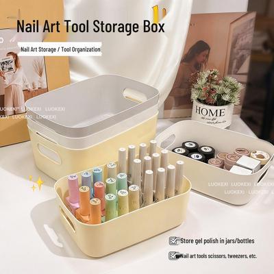 Nail Art Organizer: Storage Box for Tools, Accessories, Press-on Tips, and Polish