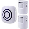 Fine Passage Alarm, Wireless Alarm System with Motion Sensor, Access Speed, Motion Bell with 38 Ringtones, Driveway Alarm