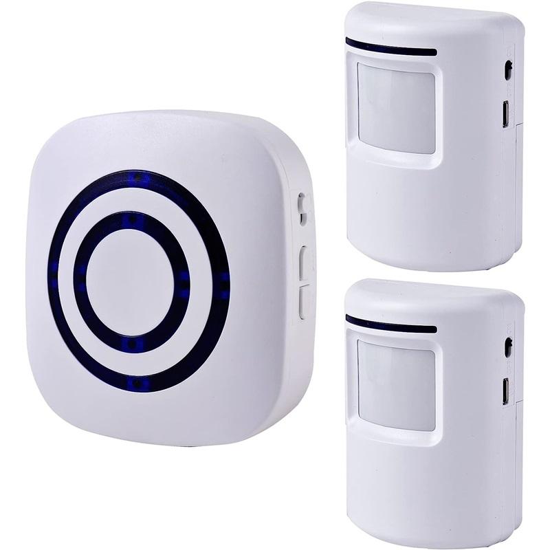 Fine Passage Alarm, Wireless Alarm System with Motion Sensor, Access Speed, Motion Bell with 38 Ringtones, Driveway Alarm