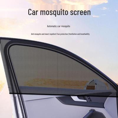 Auto Fenster Moskitonetz Sonnenschutz - Insektensicher, Belüftet, UV- & Hitzeschutz