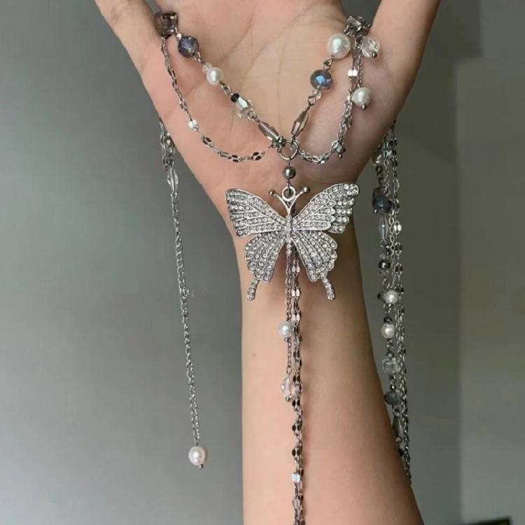 Chic Necklace for Women Body Chain Waist Chains Belt with Butterfly Pendant
