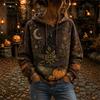 Unisex Halloween T-Shirt with Cute Pumpkin All Over Print for Men and Women Holiday Party