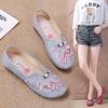  zapatos de mujer women cute round toe grey comfort spring slip on flat loafers lady casual wine red dance shoes ab700