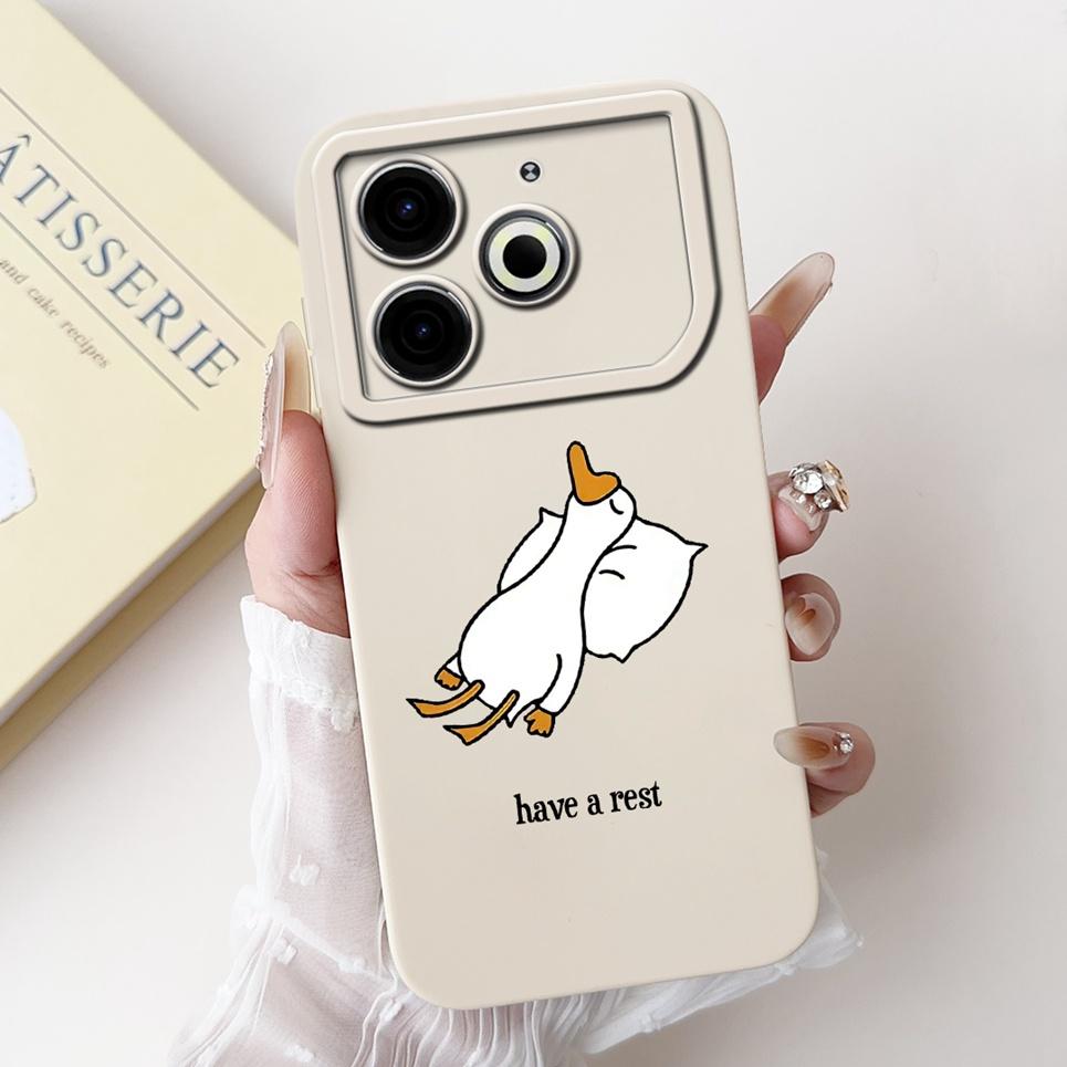 Cartoon Fashion Back Cover For Tecno Pova 6 Neo Pova6 Neo Phone Case Silicone Soft TPU Dragon Astronaut Black Cat Funda Bumper