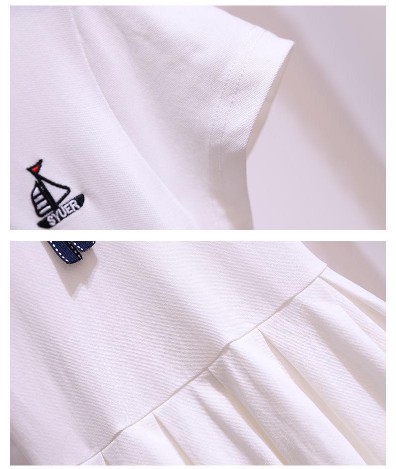 Japanese-Style Doll Collar Short Sleeve Princess Dress for Girls, Ages 12-15