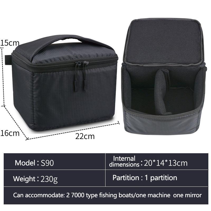 2/3/4/6 Grids Fishing Reel Case Fishing Reel Storage Bag For Baitcasting Wheel Pouch Tools Tackles Fishing Accessories