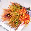 9pcs Artificial Autumn Simulation Flowers Autumn Plants Outdoor Flowers Thanksgiving Autumn Halloween Decoration Home Decoration