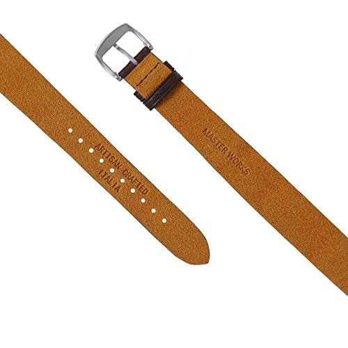 MASTER WORKS Quattro 002 MW07SRS-EDDBO8 Men's Watch, Made In Japan, Quartz Movement, 41mm, Leather Strap, Chronograph, Brown