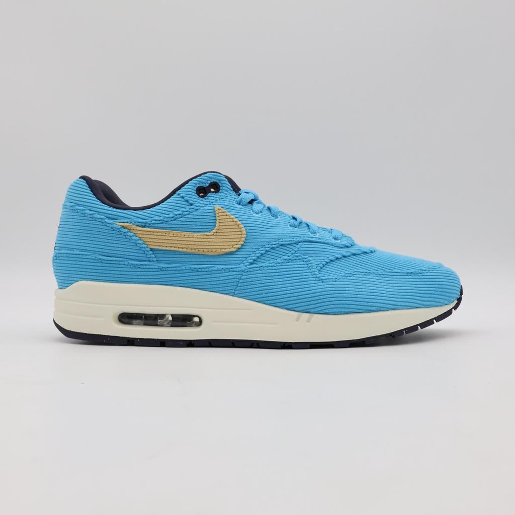 FB8915-400 Nike Air Max 1 PRM Pana Azul Báltico Sésamo Rejilla Vela Turquesa