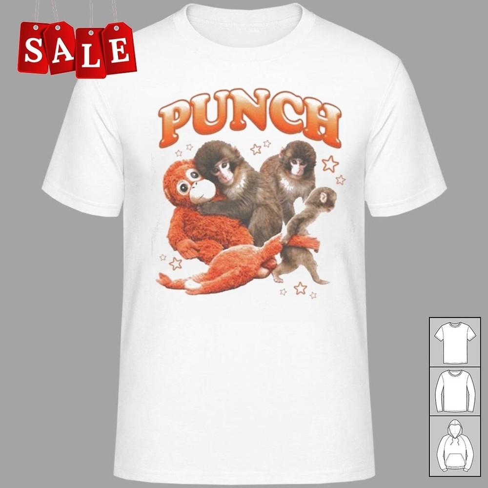 New Punch The Monkey Gift For Fans Unisex S-5XL Shirt OS367 Unisex T-Shirt L