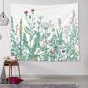 Watercolor Plant Landscape Tapestry Nature Aesthetic Wall Hanging Art Boho Decor for Bedroom Dorm Living Room Home