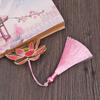 Retro New Pendant Tassel Chinese Style Hollow Painted Book Clip Brass Bookmark Pagination Mark