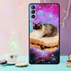 Cat in Space Phone Case For Samsung Galaxy S24 Ultra S20 S21 S22 S23 S25 Ultra S9 S10 Plus S24 FE Cover