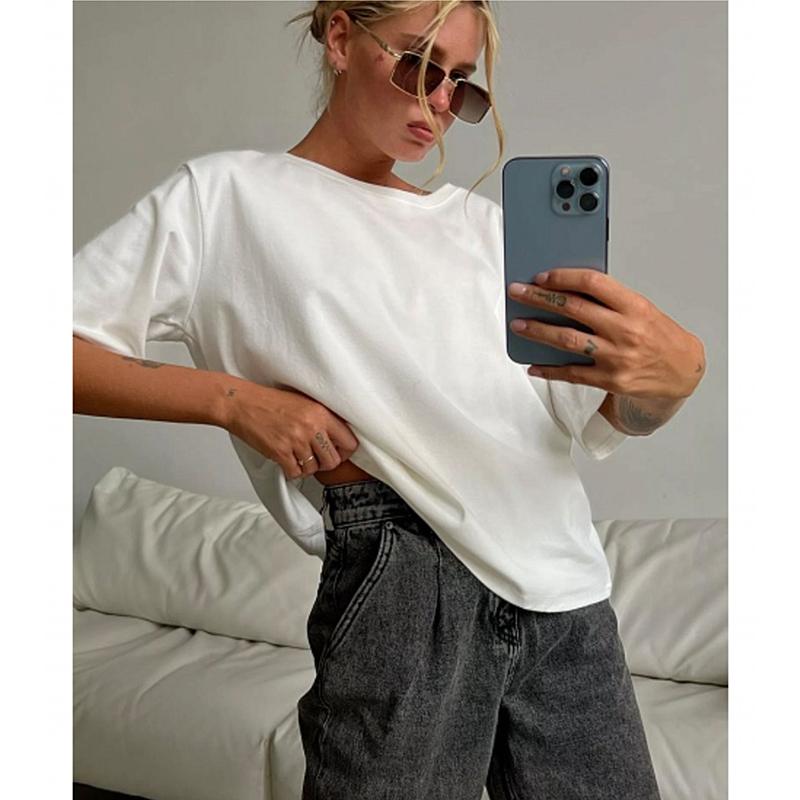 Hirsionsan Basic T Shirt Women 100% Cotton Short Sleeve Men's Tshirts Female Soft Jumper Female Summer Cusual 1+1 O NeckTees