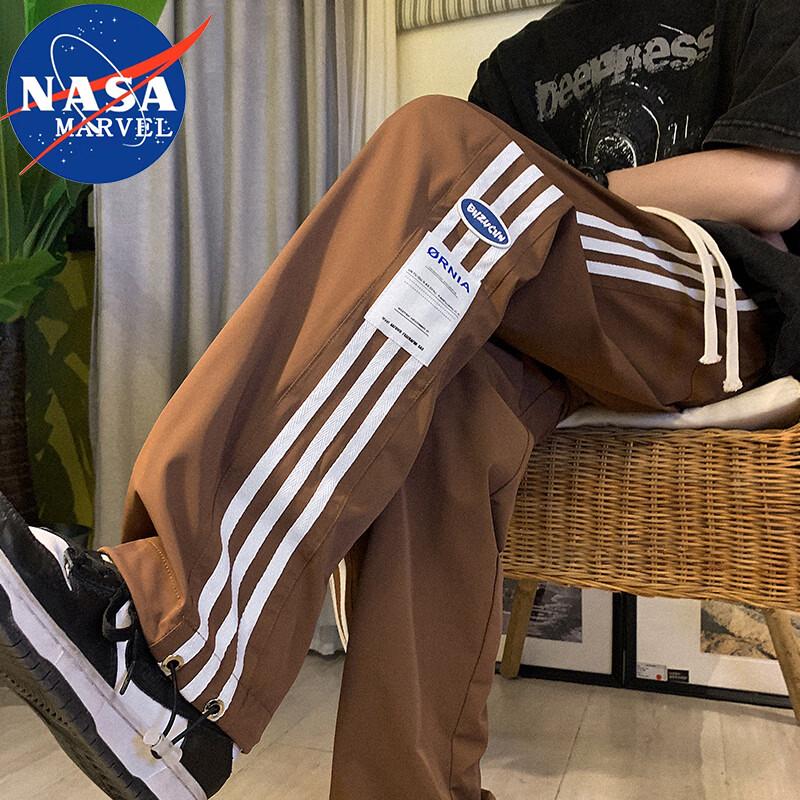 NASA MARVEL Men s Ice Silk Straight-Leg Casual Pants XL