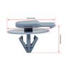Fender Wheel Trim Arch Clips Fitting Gray Parts New