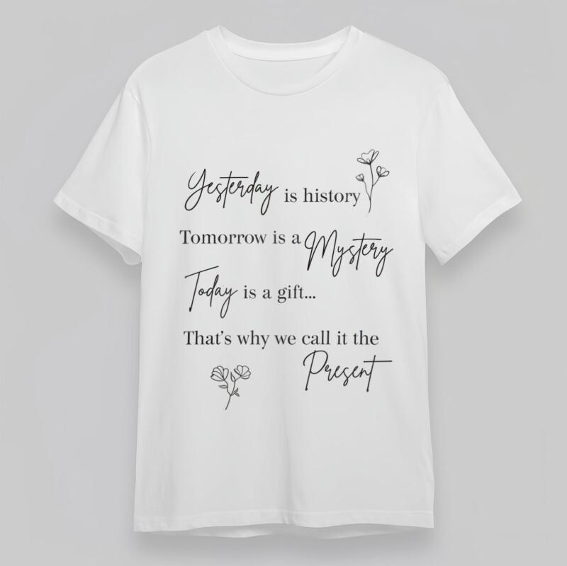 

Men s Plus Size Classic T-Shirt Simple Joy Homemade Quote Printed Cotton Tee M