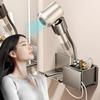 Hair Dryer Holder Wall Mounted, Dyson Hair Tool Organizer, Metal Self Adhesive Hair Blow Dryer Stand for Bathroom Accessories
