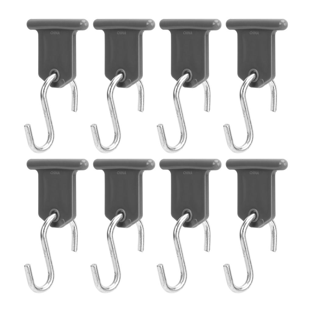 8 Pack RV Awning Hook S Shaped RV Party Awning Light Holder Support for Party Camping Tent