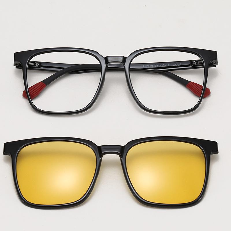 TJ2190 Unisexová sada slunečních brýlí tři v jednom s magnetickým polarizačním klipem