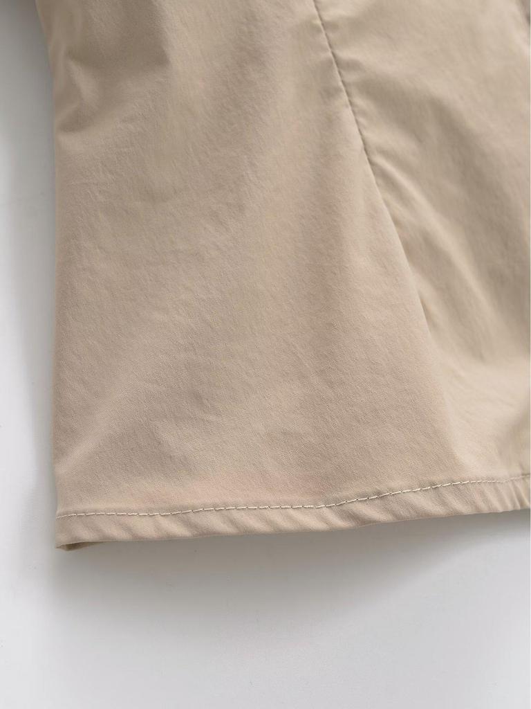 White V-Neck Slim-Fit Women's Sexy Short-Sleeved Shirt