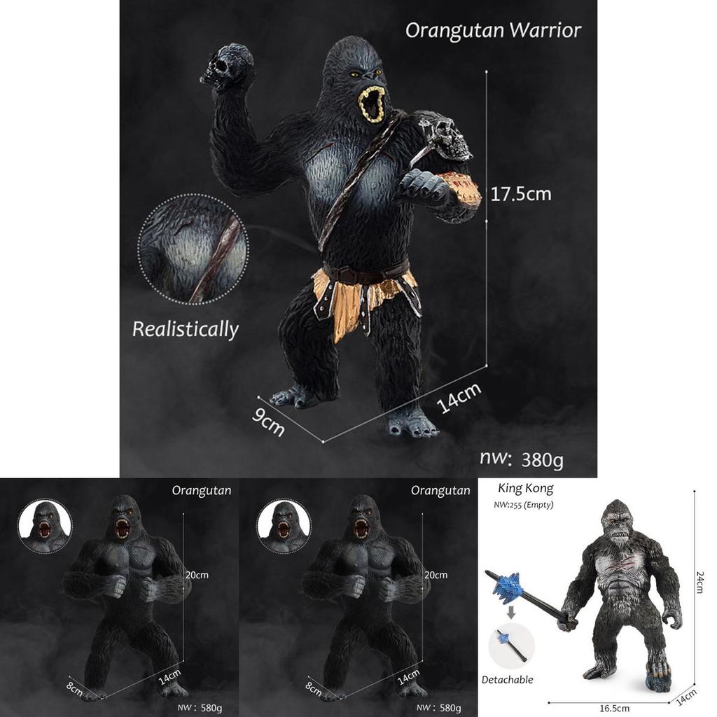 King Kong Gorilla Model Figure Skull Island Toy Adorned With Realistic Details For Kids And Adults