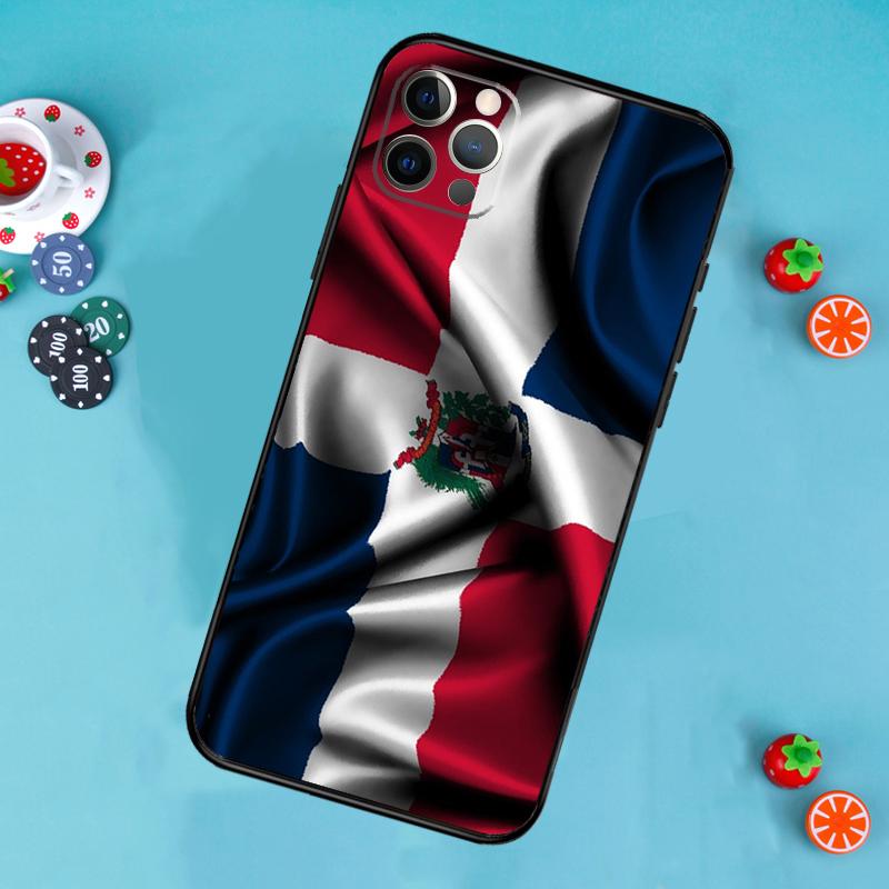 Dominican Republic Flag Phone Case For iPhone 17 Air 14 16 15 11 12 13 Pro Max 12 13 Mini 15 16 Plus 16e Cover Funda