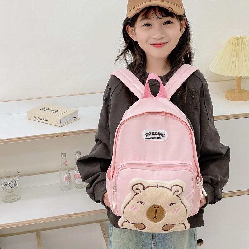 School Bag New Love Cartoon 3-6 Years Old Children's Bag Boys and Girls Preschool Light Spine Backpack