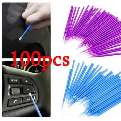 Auto Mini Kopf Pinsel 100 Stück Pinsel Farbe Ausbesserung Farbe Mikro Pinsel Spitzen Auto Autoteile Kopf Mini Spray Auto Applikator Stift
