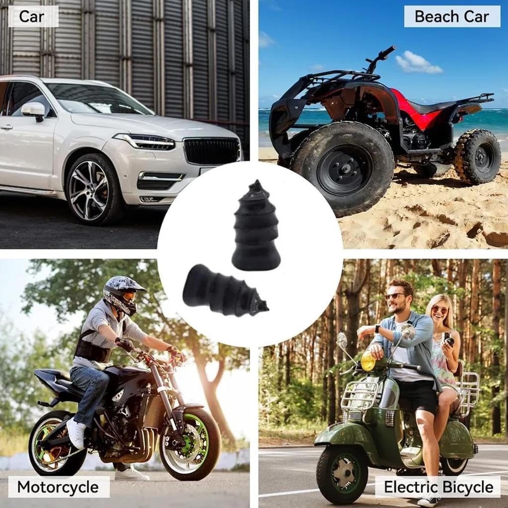 21 Pieces Vacuum Tire Repair Nails, Rubber Spiral Nails Supplied with Screwdriver for Cars, Trucks,Bike Rubber Tire Repair Kit