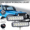 6Led Work Light Bar for Motorcycle LED Lens Spot Headlights 6000k White Super Bright Motorbike SUV ATV Off-road Driving Lamp