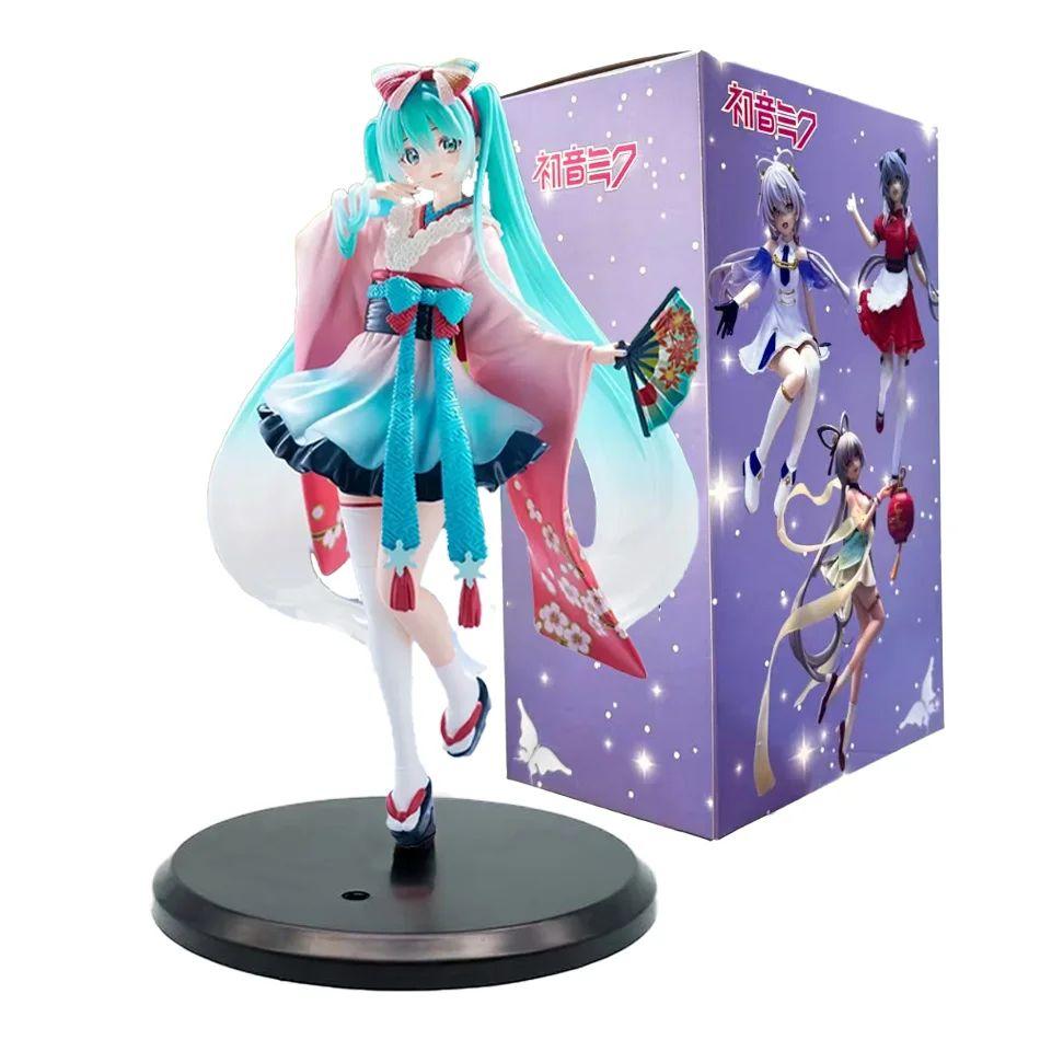 New In Stock Hatsune Miku In A World With Closed Windows Collectible Anime Kawaii Figure Desk Decor Hot Birthday Christmas Gifts
