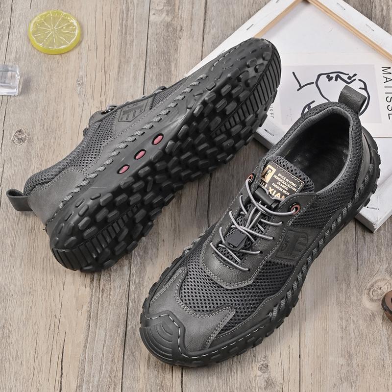 Fashion Breathable Mesh Men Casual Shoes Summer Outdoor Sneakers Man Trainers Non-slip Climbing Hiking Shoes Breathable Treking Footwear