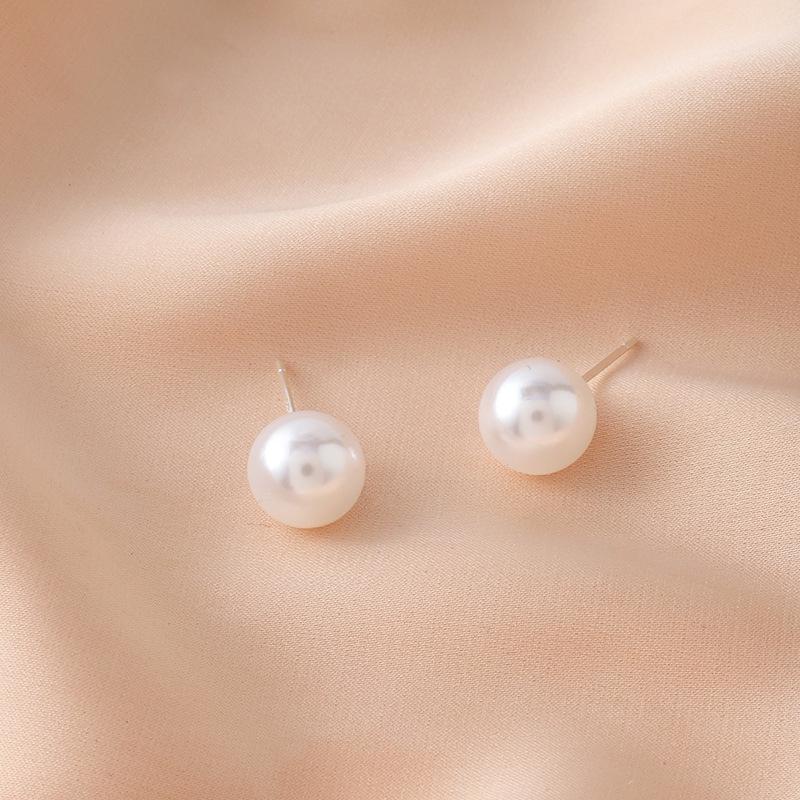 Korean Retro Pearl Tassel Stud Earrings - Elegant Women s Accessories